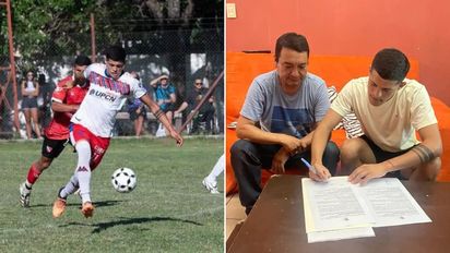 Fue goleador en el ascenso de la Liga Santafesina en 2023 y firmó su primer contrato profesional en el exterior