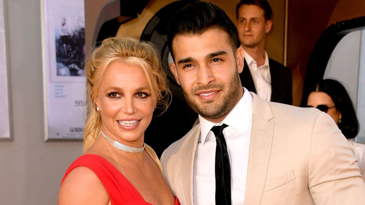 Britney Spears y su novio, Sam Asghari.