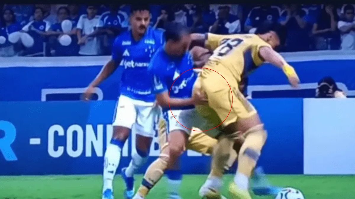 Polémica en Boca: el gesto de un jugador de Cruzeiro que no vio el árbitro