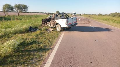 Choque fatal en el norte de Santa Fe: murió un hombre tras colisión entre un camión y una camioneta en Ruta 95