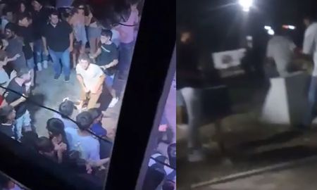 El antes y el después. El incidente se generó a partir de una pelea en el tradicional evento. El antes y el después. El incidente se generó a partir de una pelea en el tradicional evento.