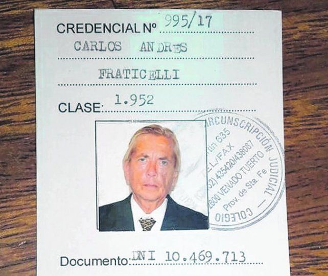 El exjuez de Rufino, Carlos Fraticelli ahora ejercerá como abogado
