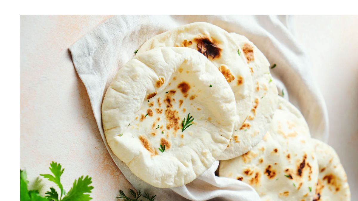 Este pan árabe no necesita horno y queda listo en pocos minutos.&nbsp;