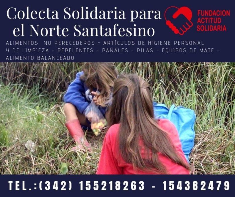 La Fundación Actitud Solidaria se suma a la colecta para el norte provincial