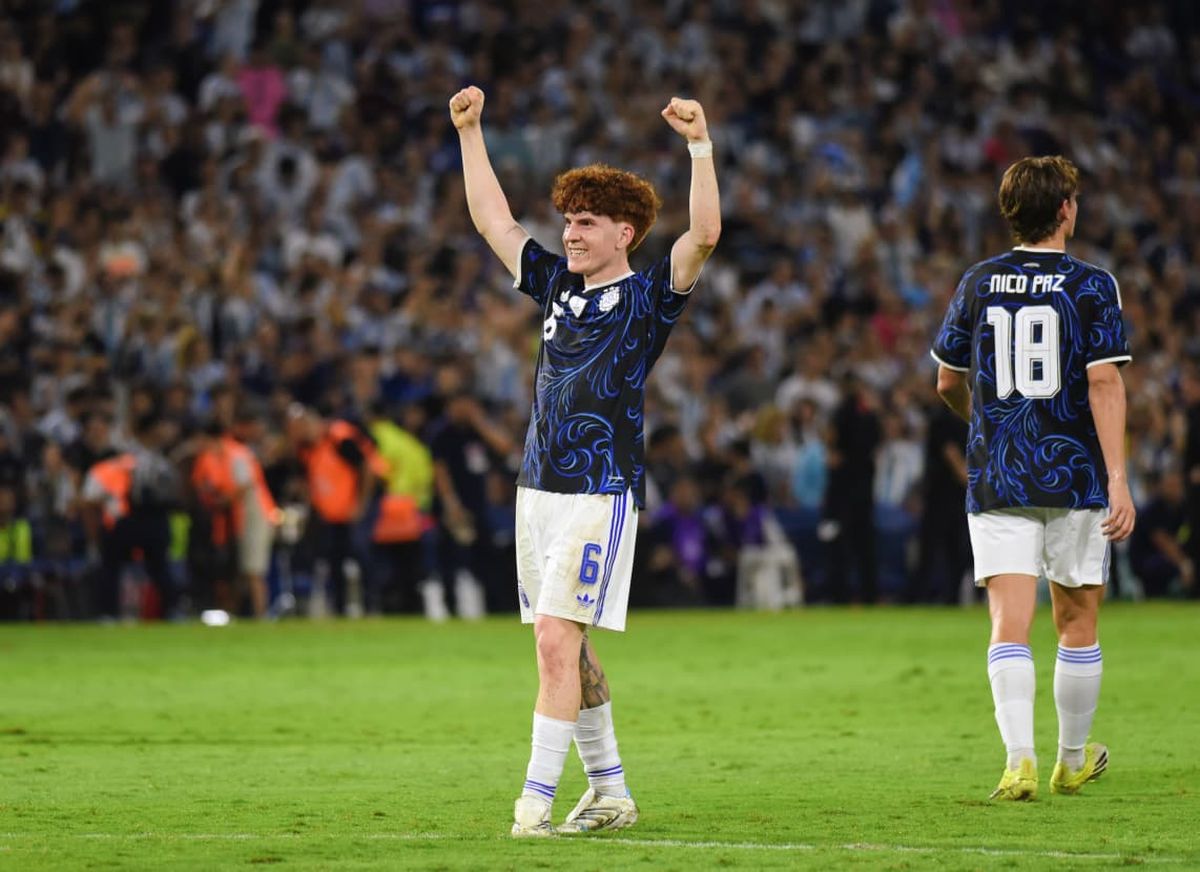 Valentín Barco marcó el quinto tanto para cerrar la goleada ante Zambia.