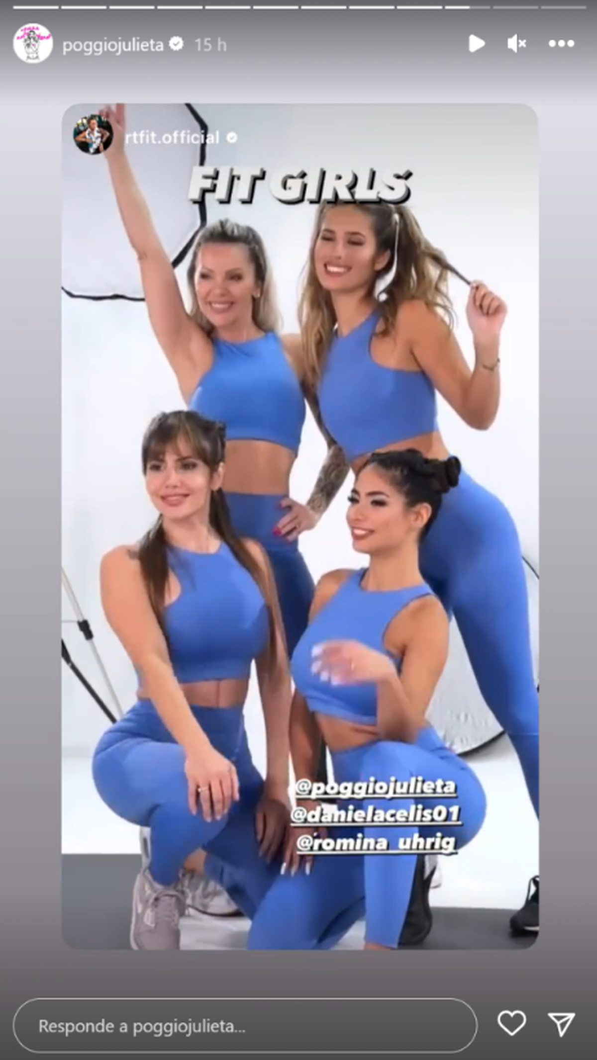 Julieta, Romina y Daniela presentaron su nuevo proyecto "Fit Girls".