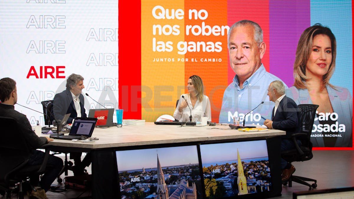 Carolina Losada y Mario Barletta en la entrevista con Luis Mino en Ahora Vengo.