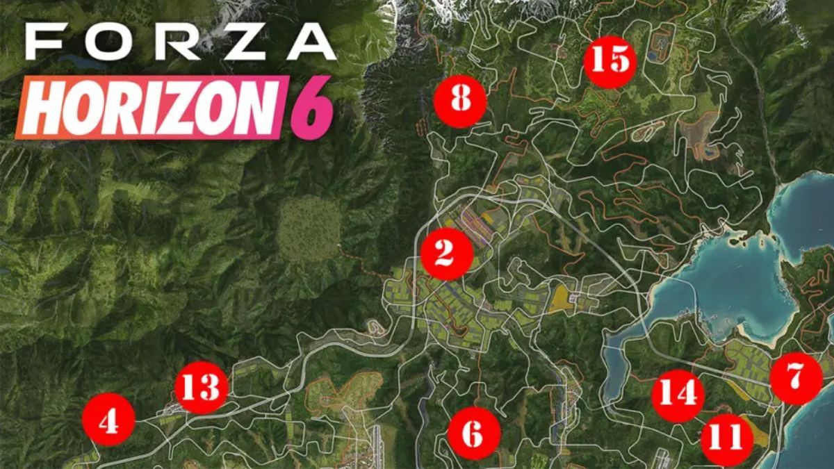 Mapa de autos abandonados en Forza Horizon 6 para buscar y llenar tu garaje. Mapa de autos abandonados en Forza Horizon 6 para buscar y llenar tu garaje.