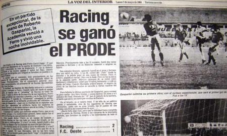 Así relataban la epopeya del azar de Racing de Córdoba. Foto: Archivo Gustavo Farías - La Voz del Interior Así relataban la epopeya del azar de Racing de Córdoba. Foto: Archivo Gustavo Farías - La Voz del Interior
