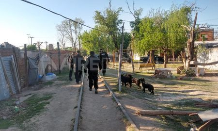Allanamientos en un asentamiento del barrio Schneider Allanamientos en un asentamiento del barrio Schneider