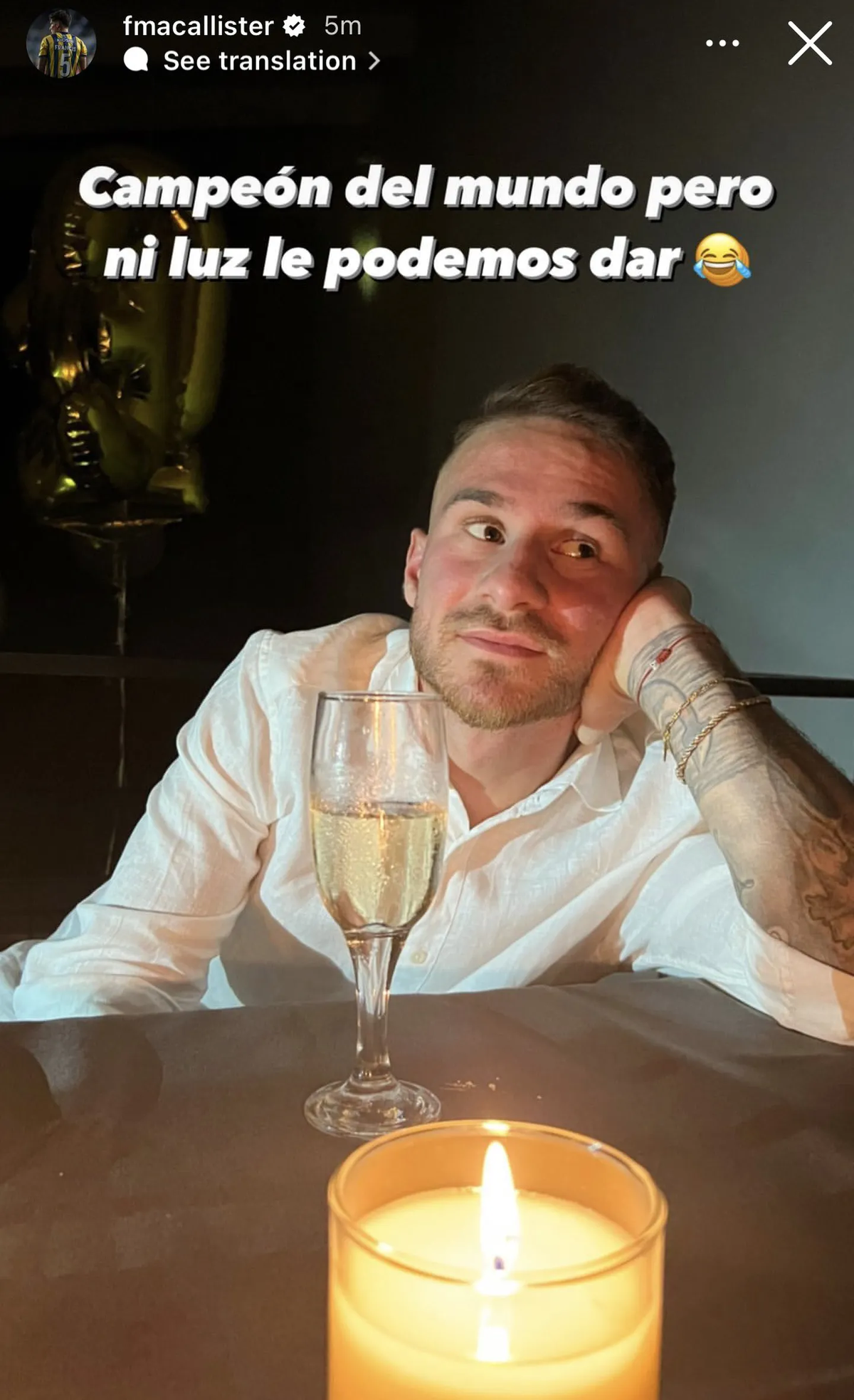 Con una frase cargada de ironía y bronca, el hermano del futbolista argentino, Francis, mostró su malestar.