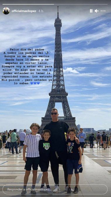 Maxi López le dedicó un posteo a Wanda Nara.