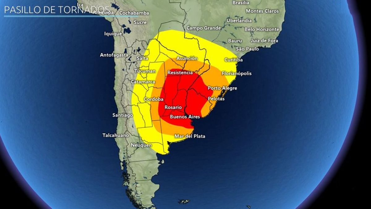 Santa Fe se ubica en el Pasillo de los Tornados