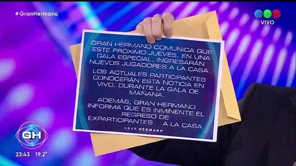 Este jueves se abrirá el repechaje en Gran Hermano.