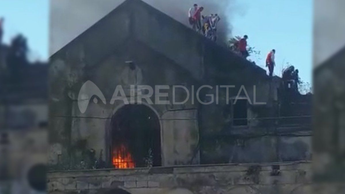 Postal. El reclamo de los internos fue durante toda la tarde.&nbsp;