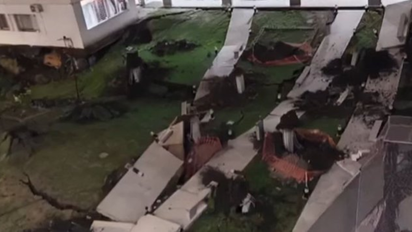 Derrumbe en un complejo de viviendas en Parque Patricios: 300 familias evacuadas