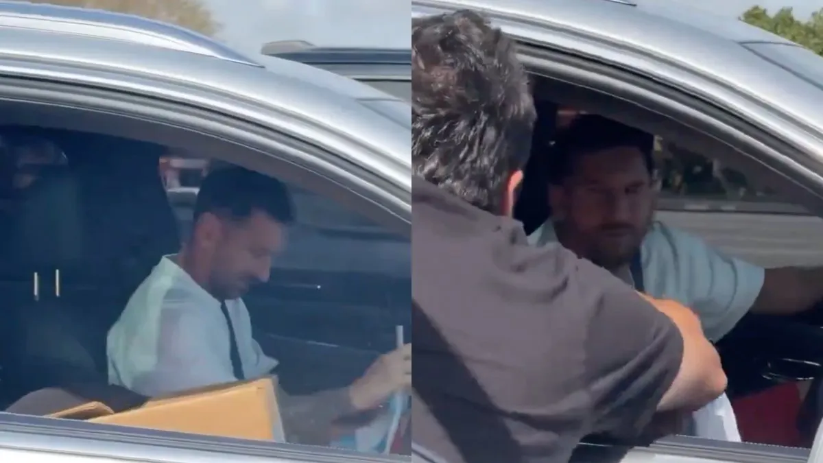 La respuesta de Lionel Messi ante el pedido de un fanático que le gritó en el semáforo.