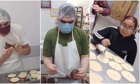 La ONG Sprai utiliza a la panadería cómo una forma de potenciar habilidades de personas con discapacidad intelectual. La ONG Sprai utiliza a la panadería cómo una forma de potenciar habilidades de personas con discapacidad intelectual.