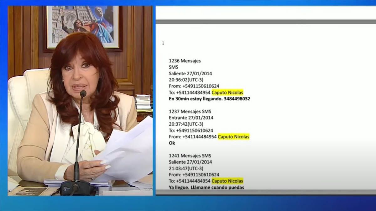 Cristina Kirchner Mostró Mensajes Entre José López Y Un Empresario Amigo De Macri 9914