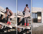 La joven que se convirtió en viral por construir su casa sola y con sus propias manos La joven que se convirtió en viral por construir su casa sola y con sus propias manos