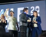 Javier Milei y Patricia Bullrich durante el cierre de campaña del libertario en Córdoba.