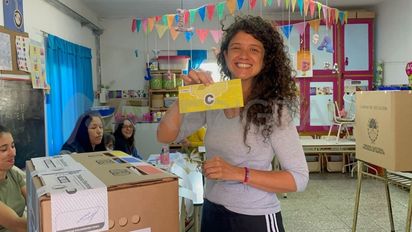 Romina Sonzogni votó en Monte Vera: 