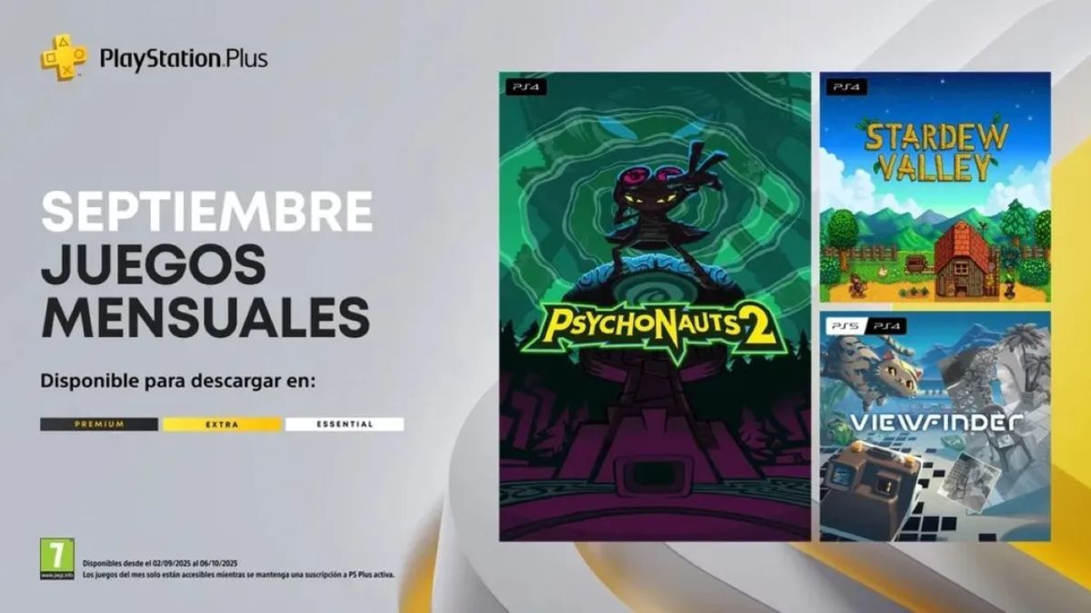 Los tres juegos gratis de septiembre en PS Plus combinan acción, simulación y rompecabezas para PS4 y PS5. Los tres juegos gratis de septiembre en PS Plus combinan acción, simulación y rompecabezas para PS4 y PS5.