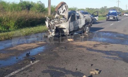 un joven esta grave en el cullen tras chocar un puente en la ruta 4 y la camioneta se le incendio un joven esta grave en el cullen tras chocar un puente en la ruta 4 y la camioneta se le incendio