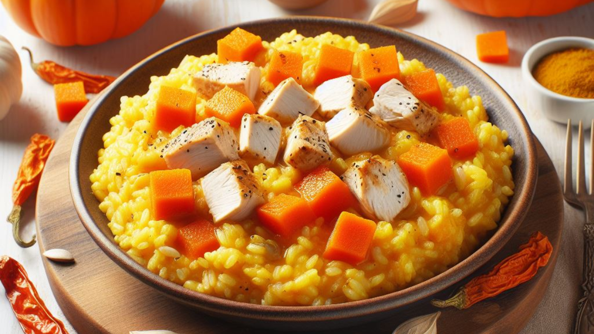 El risotto de calabaza y pollo es una excelente opción para hacer en casa y disfrutar en familia. El risotto de calabaza y pollo es una excelente opción para hacer en casa y disfrutar en familia.