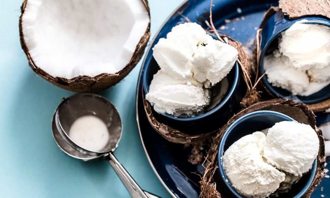 Helado de coco: una explosión de sabor.