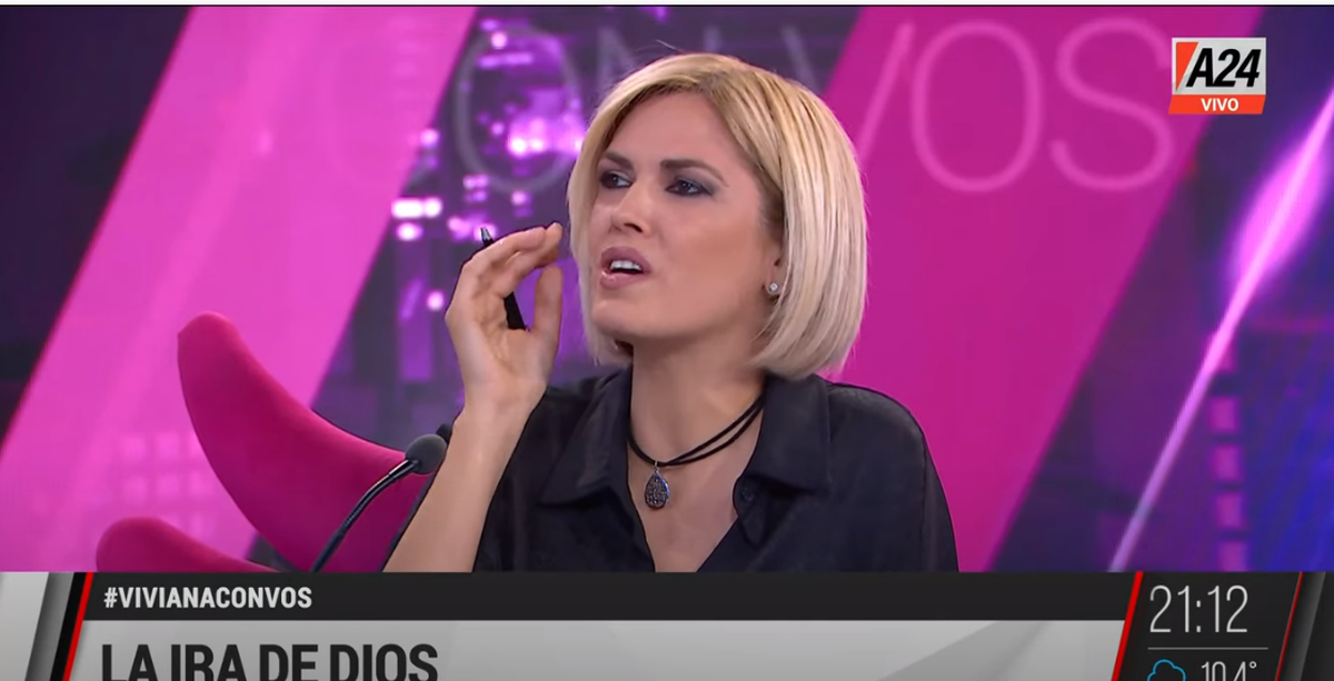 Viviana Canosa aseguró que "con todas las maldades que hace (la vicepresidenta) Cristina Kirchner se está ganando la ira de Dios".