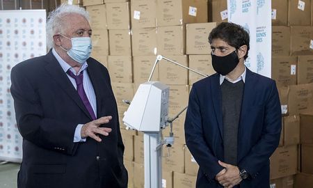 El ministro de Salud, Ginés González García el el gobernador bonaerense, Axel Kicillof. El ministro de Salud, Ginés González García el el gobernador bonaerense, Axel Kicillof.
