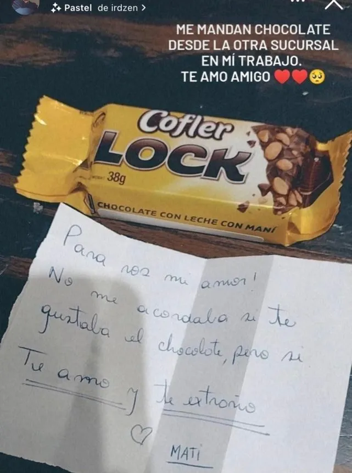 La historia de Instagram que se volvió viral en Twitter.