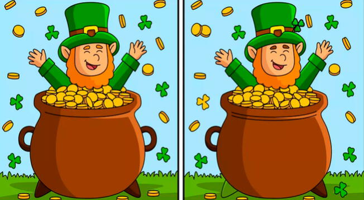 Reto visual del duende irlandés.