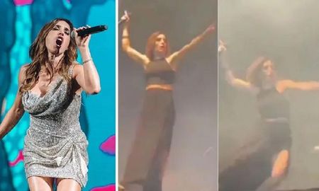 Soledad Pastorutti se cayó en pleno show y encendió las alarmas Soledad Pastorutti se cayó en pleno show y encendió las alarmas