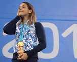 La nadadora de 20 años analiza dejar de nadar si la cuarentena se extiende y le imposibilita entrenar para los Juegos Olímpicos de Tokio 2021.