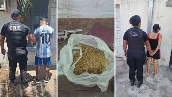 Una denuncia por violencia de género terminó con dos detenidos con armas y drogas