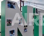 Así están las letras de Santa Fe en la costanera. Así están las letras de Santa Fe en la costanera.