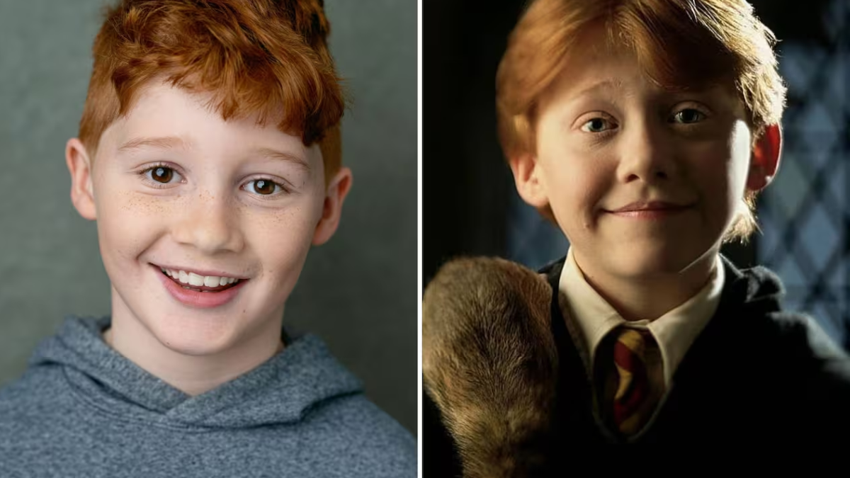 Alastair Stout y Rupert Grint en Harry Potter.