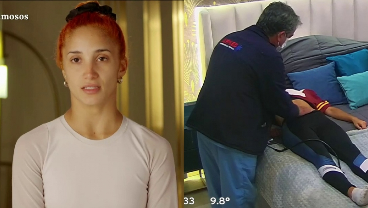 Melody Luz debió ser asistida por un equipo médico en El Hotel de los Famosos.