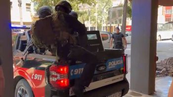 Así detuvieron al narco Turu Mendieta en el barrio Las Flores.