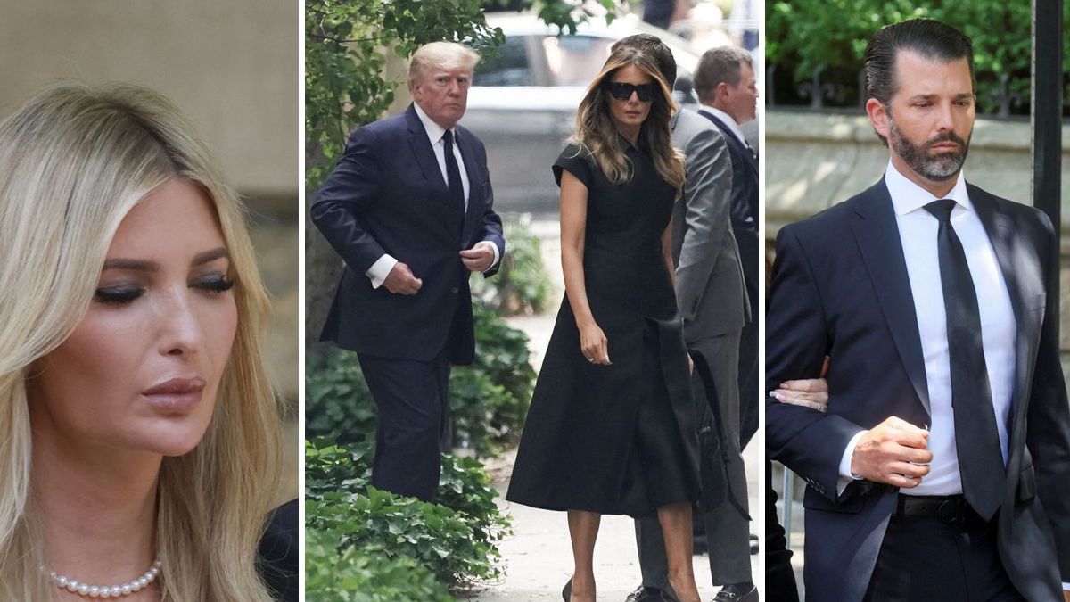 Así fue la despedida de Ivana Trump en NYC.