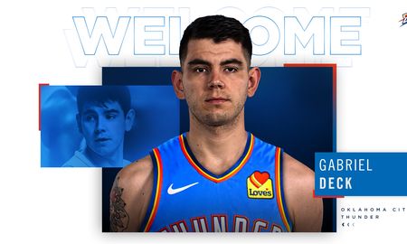 Gabriel Deck haría su debut en la NBA este jueves, en el partido entre Oklahoma City Thunder y New Orleans Pelicans. Gabriel Deck haría su debut en la NBA este jueves, en el partido entre Oklahoma City Thunder y New Orleans Pelicans.