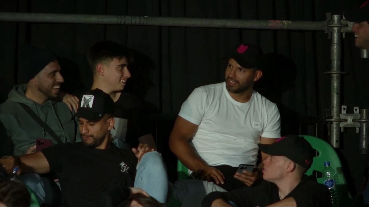 El Kun Agüero entre el público de la VCT LATAM.