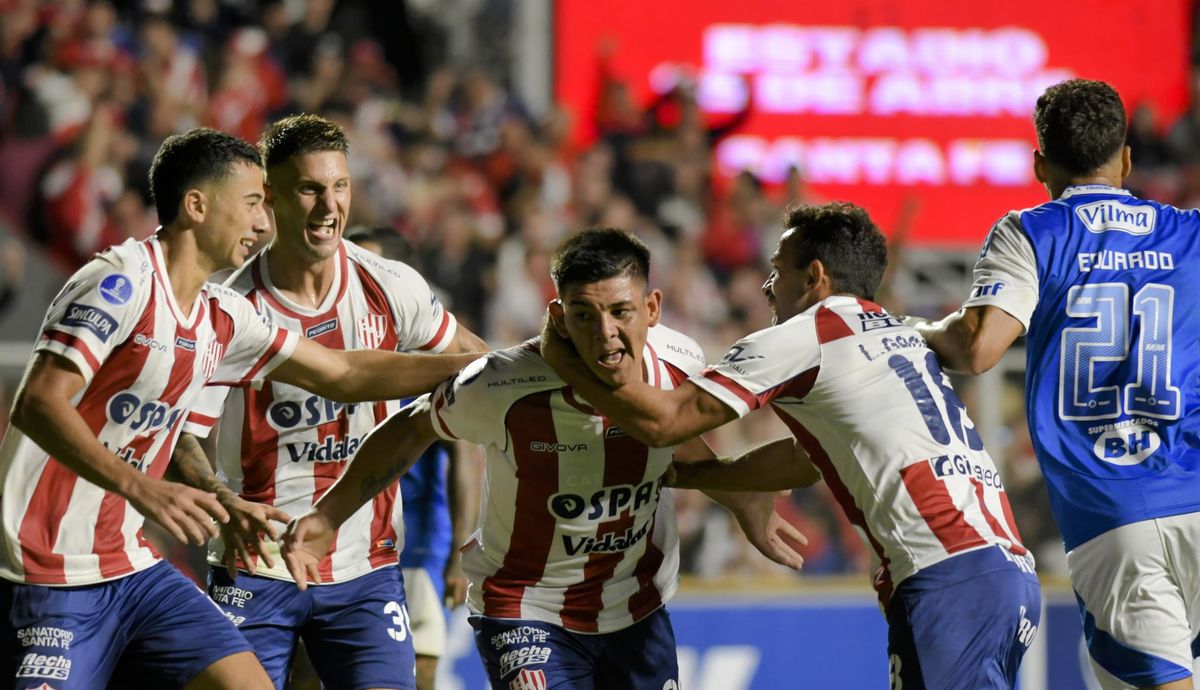 El gol de Diego Armando Díaz a Cruzeiro dejó el único recuerdo feliz de Unión en la Copa Sudamericana 2025.