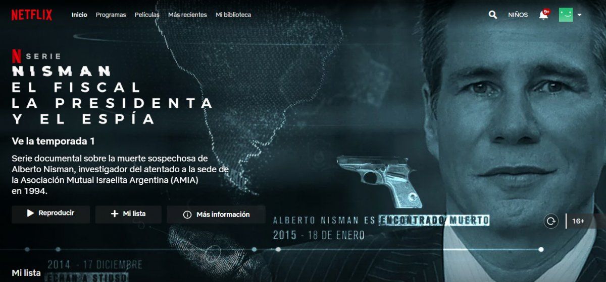 El documental comenz&oacute; a rodar el domingo pasado a trav&eacute;s la plataforma Netflix.&nbsp;