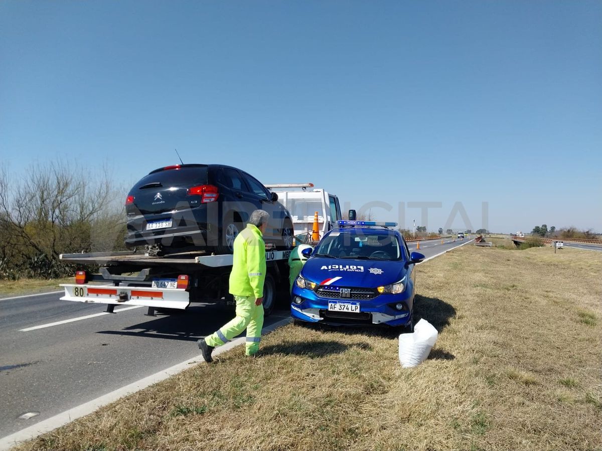 Accidente en la Autopista Rosario - Santa Fe.