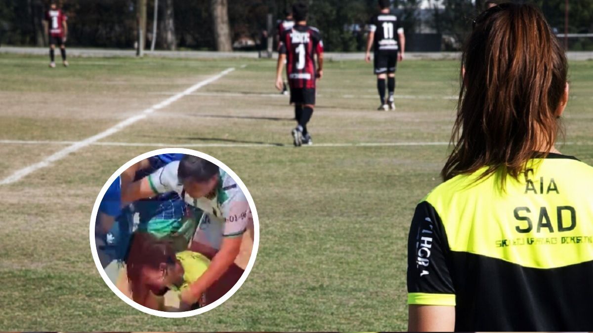 Brutal agresión a una árbitra en la previa de un partido: cómo se encuentra tras el ataque