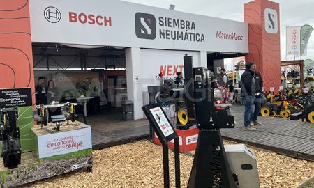El stand de Siembra Neumática durante la Expoagro 2025 en San Nicolás. El stand de Siembra Neumática durante la Expoagro 2025 en San Nicolás.