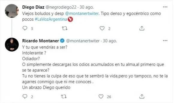 La respuesta de Ricardo Montaner a un seguidor.